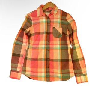 Merona Multi Colored Long Sleeve Button Shirt XS